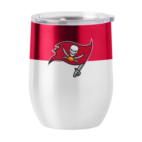 Product Image for Tampa Bay Buccaneers 16 oz. Colorblock Stainless Curved Beverage Tumbler