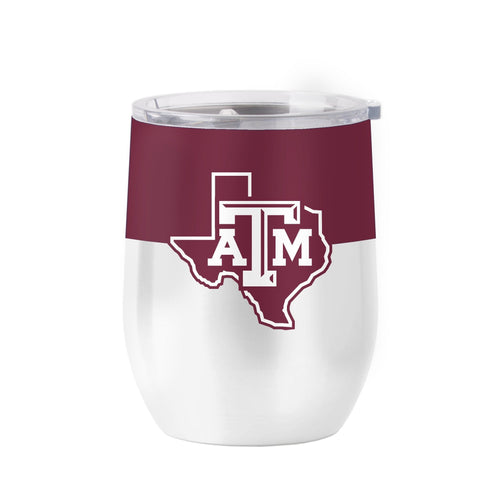 Product Image for Texas A&M 16 oz. Colorblock Stainless Curved Beverage Tumbler