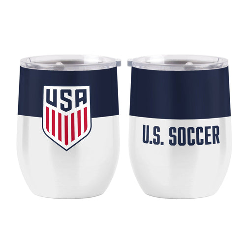 Product Image for US Mens Soccer 16 oz. Colorblock Stainless Curved Beverage Tumbler