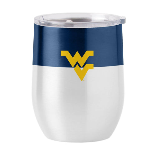 Product Image for West Virginia Color Block 16 oz Stainless Curved Beverage