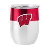 Wisconsin 16oz Colorblock Stainless Curved Beverage - Logo Brands